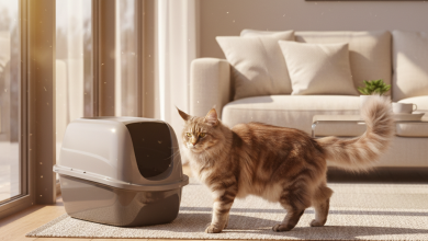 A photorealistic, high-resolution image capturing a serene moment in a modern, sun-drenched living room