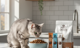 A pristine, modern kitchen counter with soft, natural morning light streaming in from a window